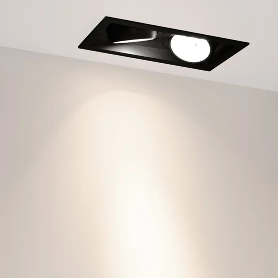 Фото #4 товара Светильник MS-VORTEX-BUILT-S250x140-2x30W Day4000 (BK-BK, 17 deg, 230V) (Arlight, IP20 Металл, 5 лет)