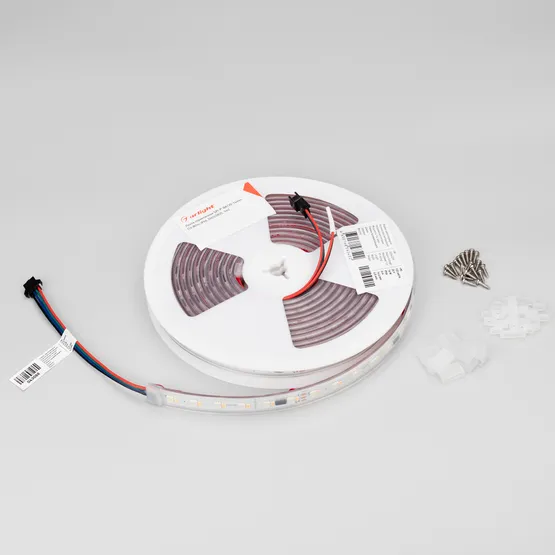 Фото #4 товара Светодиодная лента герметичная SPI-P-BA120-14mm 24V RGBW-White-PX6-BPT (16 W/m, IP66, 5060/2835, 5m) (Arlight, бегущий огонь)