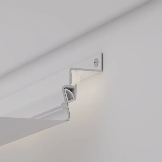 Фото #5 товара Профиль STRETCH-SHADOW-2000 WHITE (A2-CONTOUR-PRO) (Arlight, Алюминий)