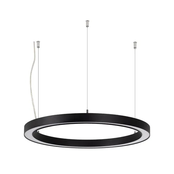 Фото товара Светильник SP-CIRCLE-HANG-O3535-D500-28W Warm3000 (RAL9005, 120 deg, 230V) IP40 LED (Arlight, Алюминий)