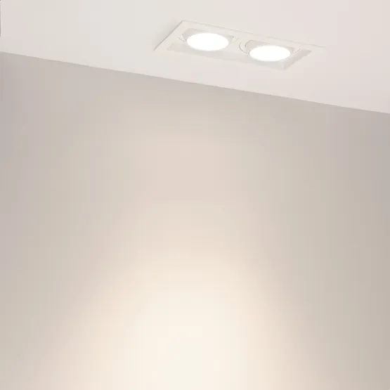 Фото #3 товара Светильник MS-VORTEX-BUILT-S210x117-2x20W Day4000 (WH-WH, 40 deg, 230V) (Arlight, IP20 Металл, 5 лет)