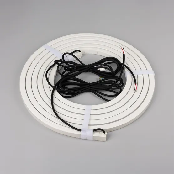 Фото #2 товара Светодиодная лента герметичная NOVA-TOP-PU-A120-16x15mm 24V Warm3500 (10 W/m, IP68, 5m, wire x2) (Arlight, Полиуретан)
