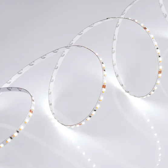 Фото #4 товара Светодиодная лента MICROLED-5000 24V White-CDW 4.5mm (2216, 240 LED/m, Bipolar) (Arlight, 9.6 Вт/м, IP20)