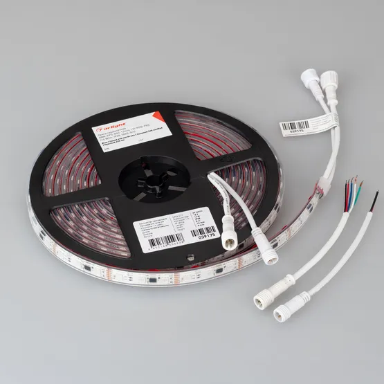 Фото #5 товара Светодиодная лента герметичная DMX-PFS-B60-12mm 12V RGB-PX3 (14 W/m, IP68, 5060, 5m) (Arlight, -)