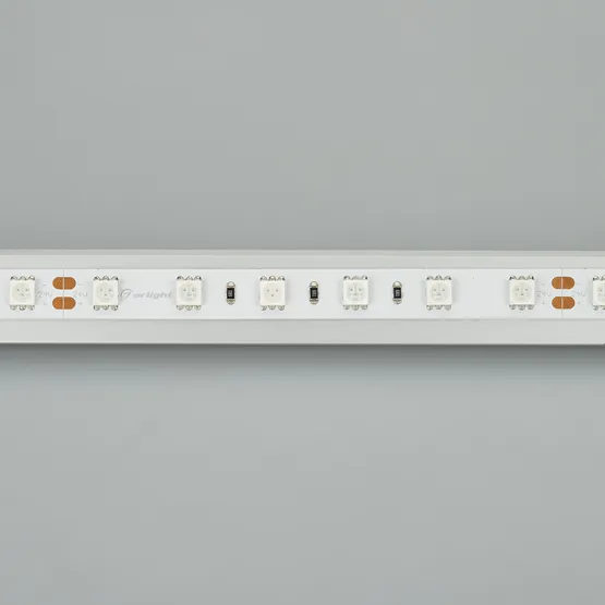 Фото #4 товара Светодиодная лента RT 2-5000 24V Pink 2x (5060, 300 LED, LUX) (Arlight, 14.4 Вт/м, IP20)
