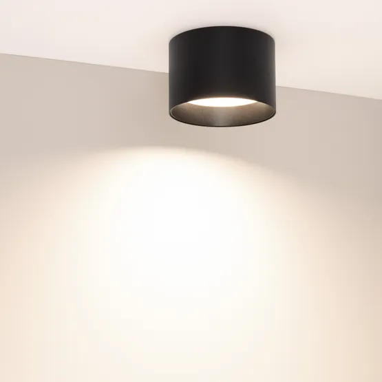 Фото #2 товара Светильник SP-BISCOTTO-R120-12W Warm3300-MIX (BK, 80 deg, 230V) (Arlight, IP54 Металл, 5 лет)