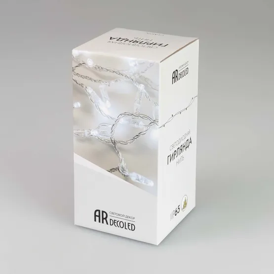 Фото #6 товара Светодиодная гирлянда ARD-STRING-CLASSIC-10000-BLACK-100LED-FLASH PINK (230V, 7W) (Ardecoled, IP65, 1 год)