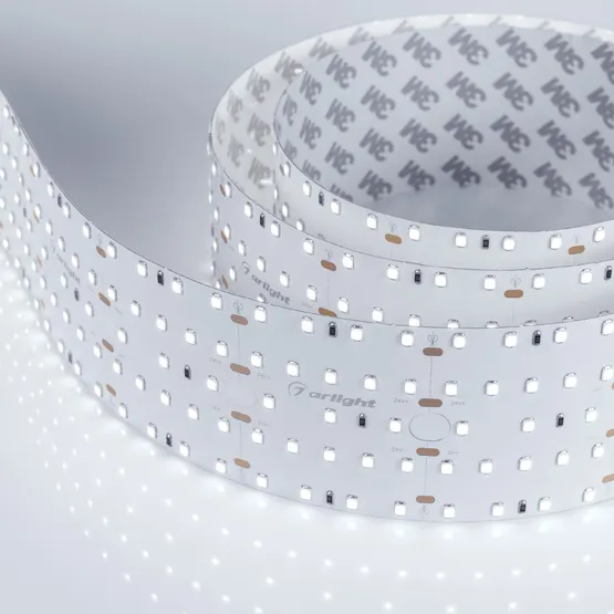 Фото #3 товара Светодиодная лента S2-2500 24V White 5500K 59mm (2835, 420 LED/m, LUX) (Arlight, 30 Вт/м, IP20)