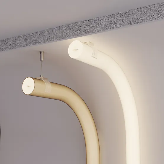 Фото #7 товара Силиконовый профиль WPH-FLEX-D22-360deg-S8-5m BLACK (Arlight, Силикон)