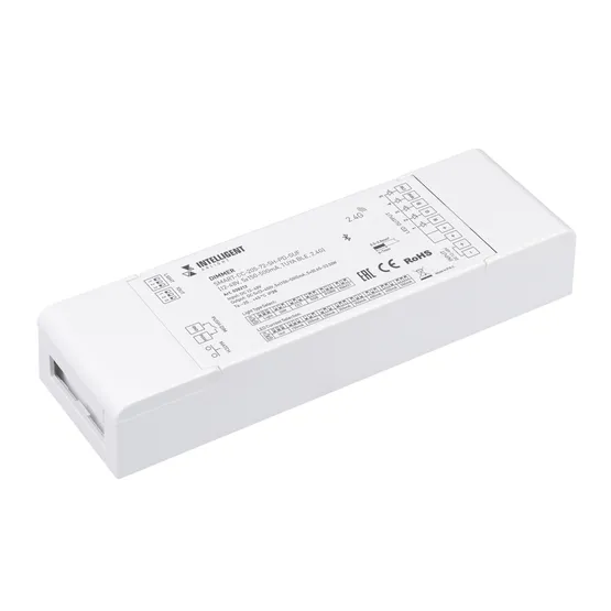 Фото товара INTELLIGENT ARLIGHT Диммер SMART-CC-205-72-SH-PD-SUF (12-48V, 5x150-500mA, TUYA BLE, 2.4G) (IARL, Контроллер)