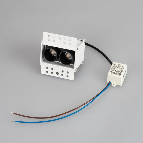 Фото #2 товара Светильник MS-ORIENT-BUILT-TRIMLESS-TC-S38x67-5W Warm3000 (WH-BK, 30 deg, 230V) (Arlight, IP20 Металл, 5 лет)