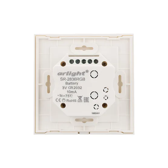 Фото #2 товара Панель Rotary SR-2836-RGB White (3V,RGB,1зона) (Arlight, IP20 Пластик, 3 года)