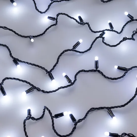 Фото #3 товара Светодиодная гирлянда ARD-STRING-CLASSIC-10000-BLACK-100LED-MILK-FLASH White (230V, 7W) (Ardecoled, IP65, 1 год)