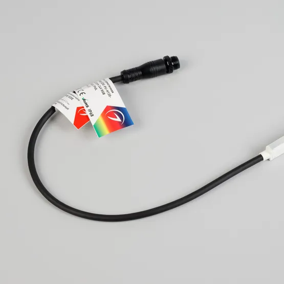Фото #6 товара Светодиодная лента герметичная WAVE-SIDE-PU-H120-06x12mm 24V RGB (8 W/m, IP68, 3m, wire x1) (Arlight, Вывод прямой, 3 года)