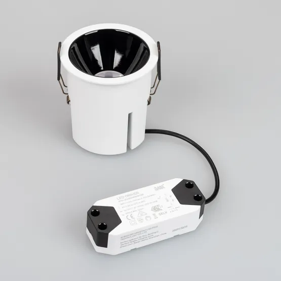 Фото #5 товара Светильник MS-ATLAS-BUILT-R90-25W Warm3000 (WH-BK, 30 deg, 230V) (Arlight, IP20 Металл, 5 лет)
