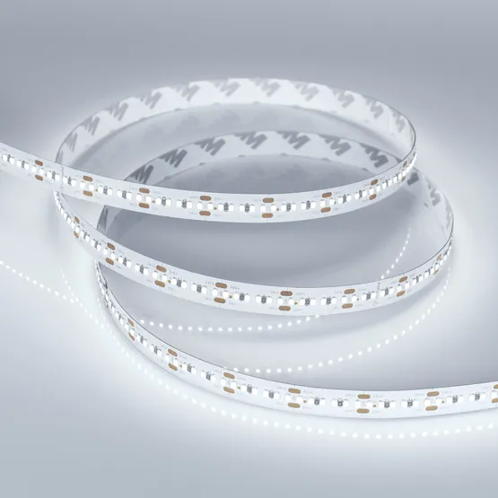 Фото #4 товара Светодиодная лента MICROLED-5000HP 24V White5500 10mm (2216, 300 LED/m, LUX) (Arlight, 21.6 Вт/м, IP20)
