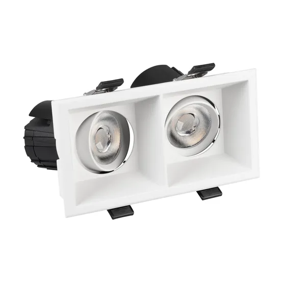 Фото #2 товара Светильник MS-FLOW-BUILT-S157x85-2x6W Warm3000 (WH, 38 deg, 230V) (Arlight, IP20 Металл, 5 лет)