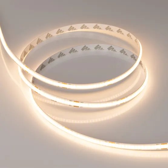Фото #4 товара Светодиодная лента COB-X320-8mm 24V Warm3000 (8 W/m, IP20, 5m) (Arlight, -)