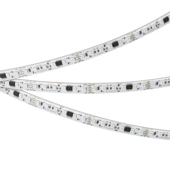 Фото #2 товара Светодиодная лента герметичная SPI-SE-A120-10mm 24V RGB-PX6-BPT (23 W/m, IP65, 2835, 5m) (Arlight, бегущий огонь)