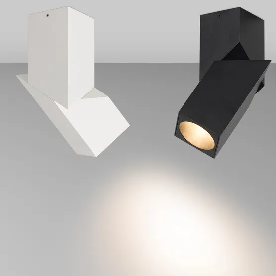 Фото #4 товара Светильник SP-TWIST-SURFACE-S60x60-12W Warm3000 (WH-BK, 30 deg) (Arlight, IP40 Металл, 3 года)