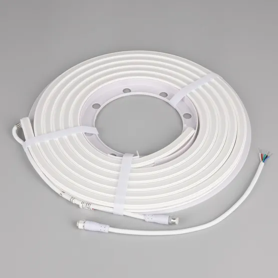 Фото #2 товара Светодиодная лента герметичная WAVE-SIDE-DOUBLE-BA168-16x15mm 24V RGBW-Day (15 W/m, IP67, 5m, wire x1) (Arlight, Вывод боковой, 5 лет)