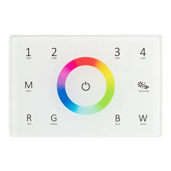 Фото #2 товара Панель Sens SMART-P85-RGBW White (230V, 4 зоны, 2.4G) (Arlight, IP20 Пластик, 5 лет)