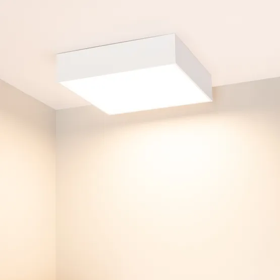 Фото #3 товара Светильник SP-QUADRO-S250x250-25W Warm3000 (WH, 120 deg, 230V) (Arlight, IP40 Металл, 3 года)