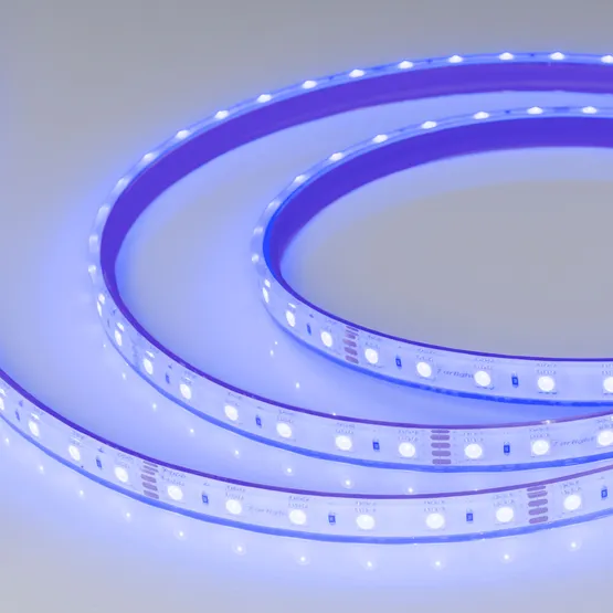 Фото #4 товара Светодиодная лента герметичная RTW-PFS-B60-13mm 24V RGB (14.4 W/m, IP68, 5060, 5m) (Arlight, 14.4 Вт/м, IP68)