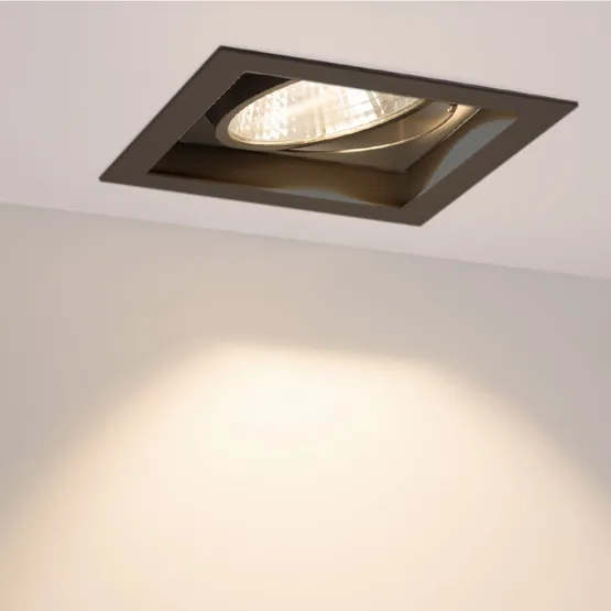 Фото #2 товара Светильник CL-KARDAN-S152x152-25W White6000 (BK-BK, 30 deg) (Arlight, IP20 Металл, 3 года)