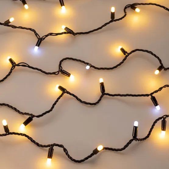 Фото #4 товара Светодиодная гирлянда ARD-STRING-CLASSIC-10000-BLACK-100LED-MILK-FLASH Warm (230V, 7W) (Ardecoled, IP65, 1 год)