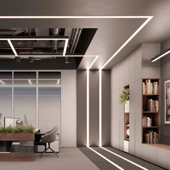 Фото #4 товара Профиль FLOOR60-H26-3000 ANOD BLACK (Arlight, Алюминий)