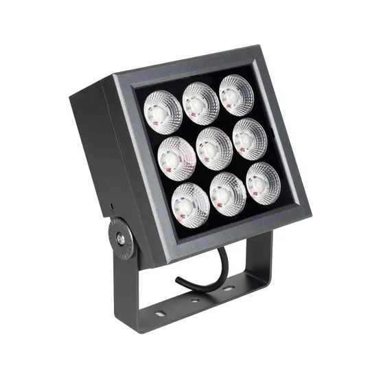 Фото #1 товара Светильник ALT-BLOCK-S185x185-36W Warm3000 (GR, 60 deg, 230V) (Arlight, IP66 Металл, 3 года)