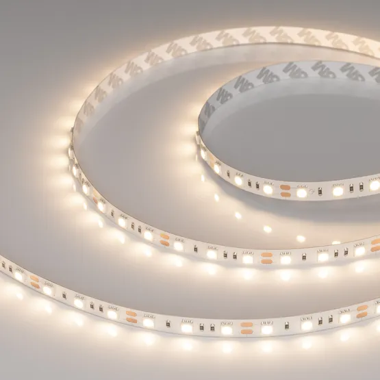 Фото #4 товара Светодиодная лента RT-B60-10mm 12V Warm3000 (14.4 W/m, IP20, 5060, 5m) (Arlight, 14.4 Вт/м, IP20)