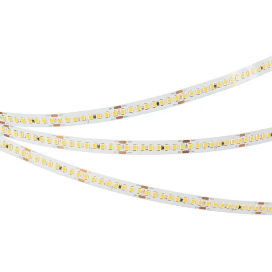 Фото #2 товара Светодиодная лента RT-A192-10mm 24V Warm3000 (17.6 W/m, IP20, 2835, 5m) (Arlight, высок.эфф.150 лм/Вт)