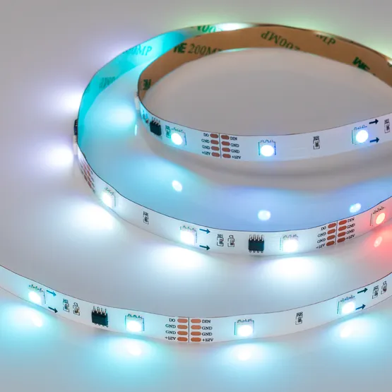 Фото #5 товара Светодиодная лента SPI-5000-AM 12V RGB (5060, 150 LED x3, 1804) (Arlight, Открытый, IP20)