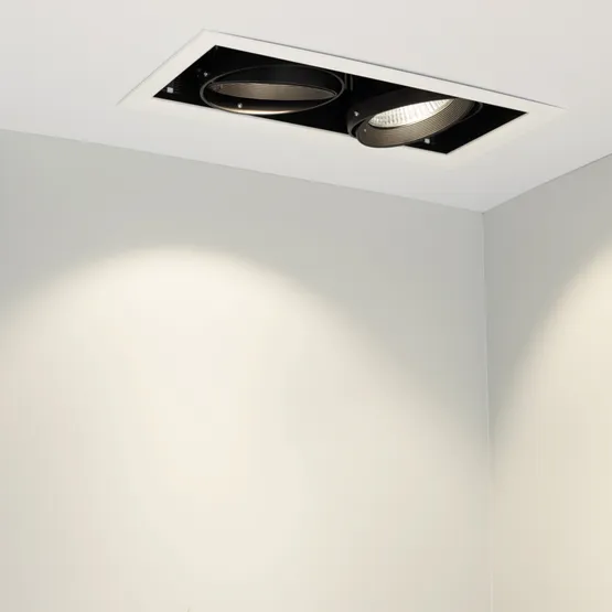 Фото #7 товара Светильник CL-KARDAN-S375x190-2x25W White6000 (WH-BK, 30 deg) (Arlight, IP20 Металл, 3 года)