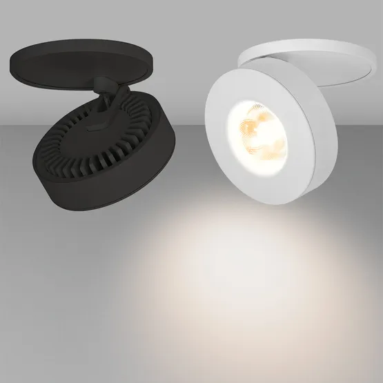 Фото #2 товара Светильник LGD-MONA-BUILT-R100-12W Warm3000 (WH, 24 deg) (Arlight, IP40 Металл, 3 года)