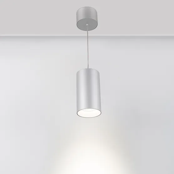 Фото #5 товара Светильник подвесной SP-POLO-R85-2-15W Day White 40deg (Silver, White Ring) (Arlight, IP20 Металл, 3 года)