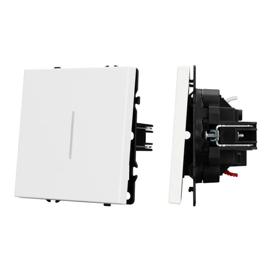 Фото #1 товара Механизм звонкового выключателя LED SWT-NOBE-MKR1-SFPL-L-WH (230V, 10A) (Arlight, Белый кварц)