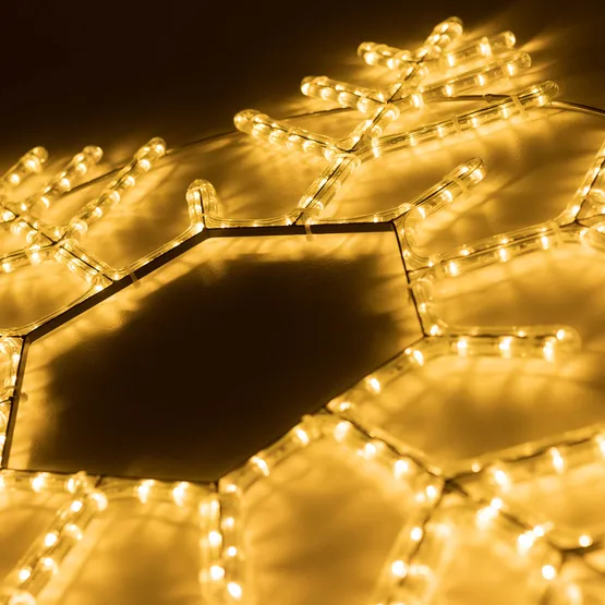 Фото #3 товара Фигура светодиодная ARD-SNOWFLAKE-M10-1000x900-504LED Warm (230V, 31W) (Ardecoled, IP65, 1 год)