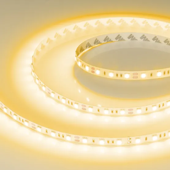 Фото #3 товара Светодиодная лента RT-B60-10mm 12V Yellow (14.4 W/m, IP20, 5060, 5m) (Arlight, Открытый)