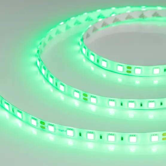 Фото #2 товара Светодиодная лента RTW 2-5000SE 24V Green 2x (5060, 300 LED, LUX) (Arlight, 14.4 Вт/м, IP65)
