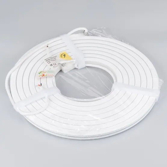 Фото #3 товара Светодиодная лента герметичная MOONLIGHT-TOP-A140-13x12mm 24V Day4000 (9.6 W/m, IP67, 5m, wire x2) (Arlight, Вывод боковой, 3 года)