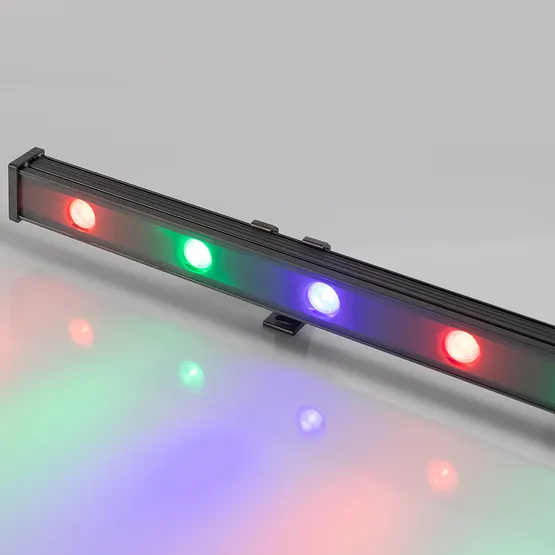 Фото #3 товара Светодиодный прожектор AR-LINE-1000XS-12W-24V RGB (Grey, 30 deg, DMX512) (Arlight, Закрытый)