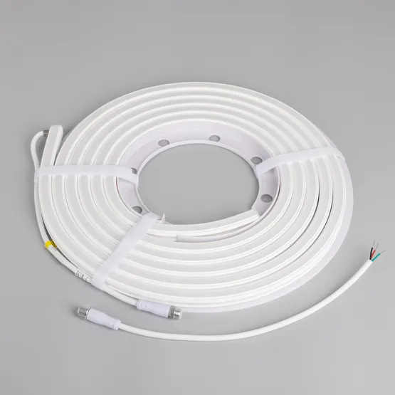 Фото #2 товара Светодиодная лента герметичная SPI WAVE-SIDE-DOUBLE-A80-16x15mm 24V RGB PX10 (12 W/m, IP67, 5m, wire x1) (Arlight, Вывод боковой, 5 лет)