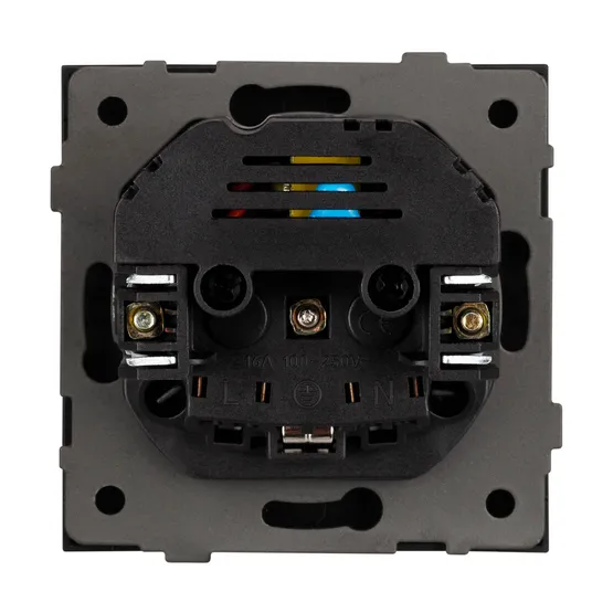 Фото #3 товара Механизм розетки с USB зарядкой SCT-TENDO-MUAA-PL-BK (230V, 16A) (Arlight, Черный)