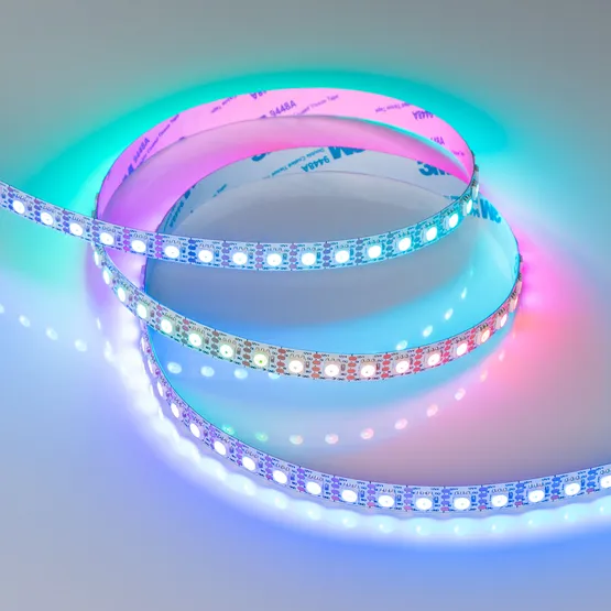 Фото #5 товара Светодиодная лента SPI-B96-10mm 12V RGB-PX1-BPT (13 W/m, IP20, 5060, 5m) (Arlight, Открытый)