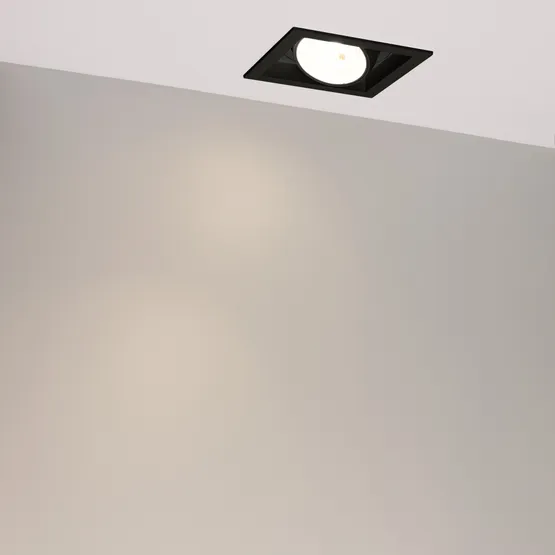Фото #2 товара Светильник MS-VORTEX-BUILT-S140x140-30W Warm3000 (BK-BK, 17 deg, 230V) (Arlight, IP20 Металл, 5 лет)