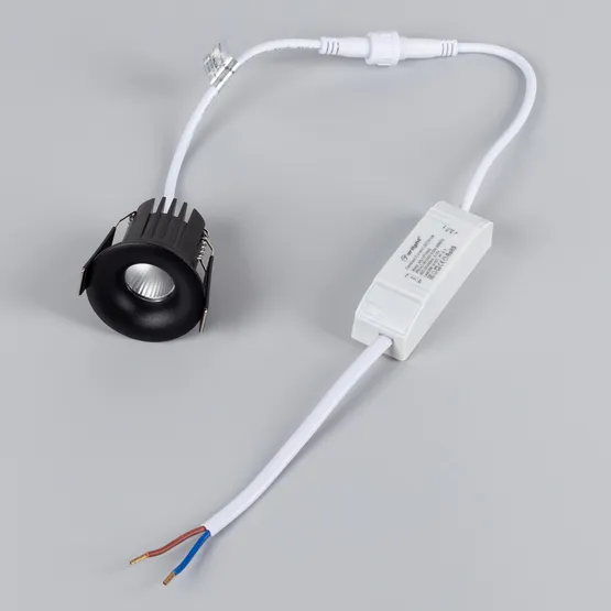 Фото #2 товара Светильник MS-FOGGY-BUILT-R45-5W Warm3000 (BK, 36 deg, 230V) (Arlight, IP54 Металл, 5 лет)