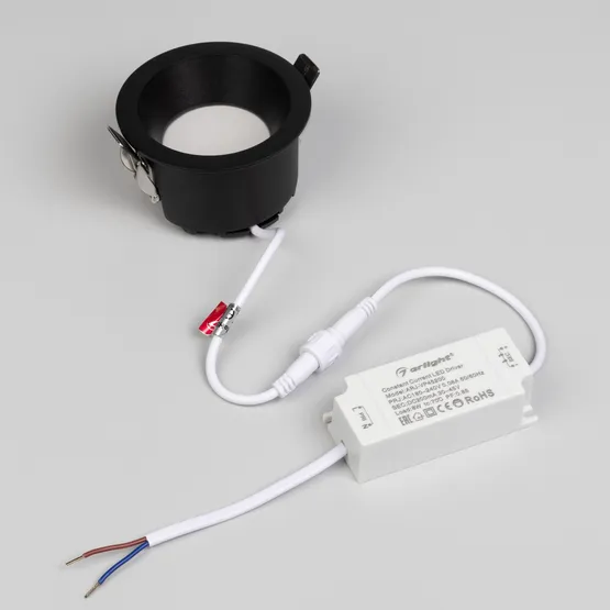 Фото #5 товара Светильник MS-DROP-BUILT-R84-8W Warm2700 (BK, 85 deg, 230V) (Arlight, IP54 Металл, 5 лет)
